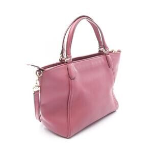Gucci Leather GG Pink Handbag Soho Interlocking